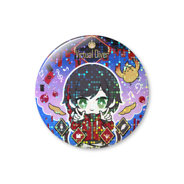 【ぺ】🍎ややっこホログラム缶バッジ