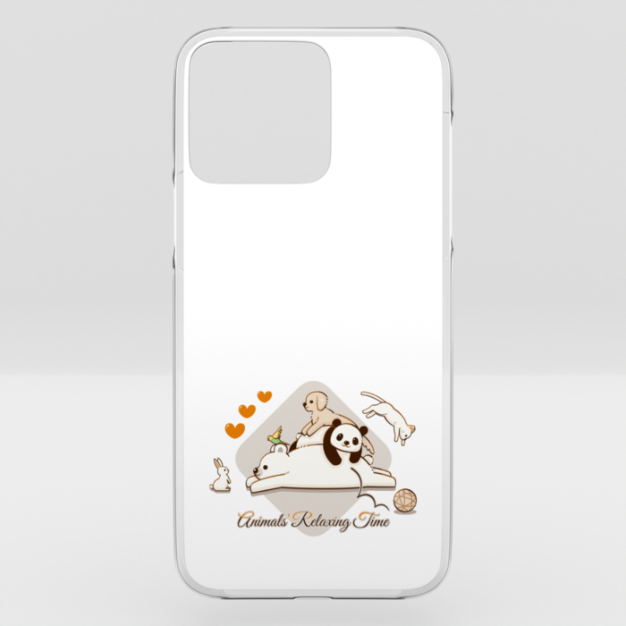 クリアiPhoneケース　白色　iPhone 15ProMax