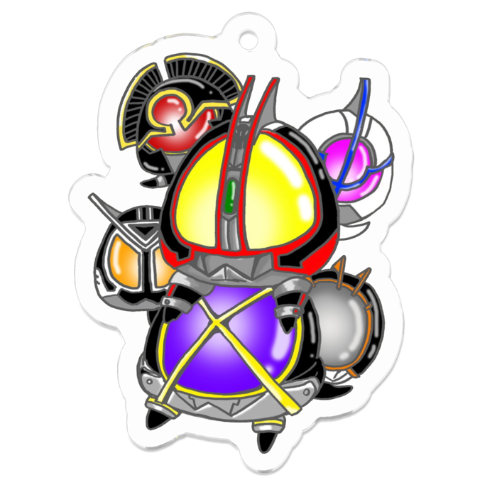 アクリルキーホルダー - 50 x 50 (mm)