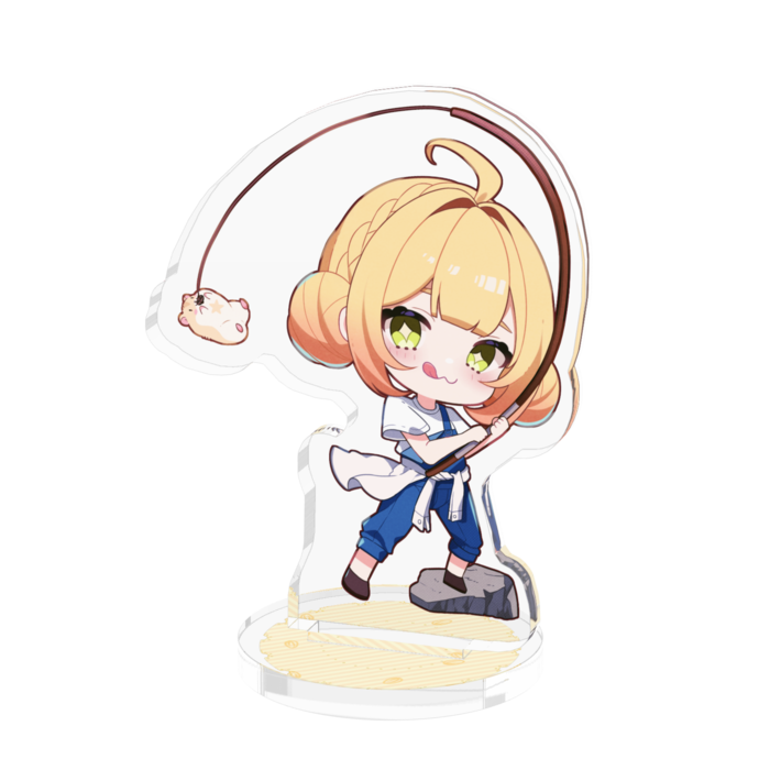 釣りアクリルフィギュア - 50x50mm(1)