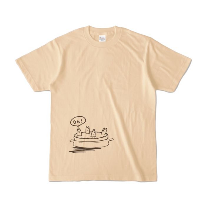 カラーTシャツ - S - ナチュラル (淡色)