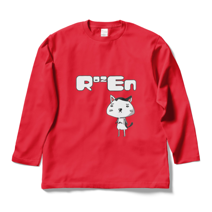 ロングスリーブTシャツ - L - レッド(赤)