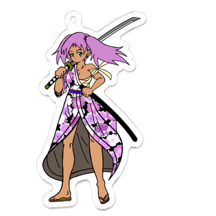 アクリルキーホルダー（コーティング） - 70 x 70 (mm)