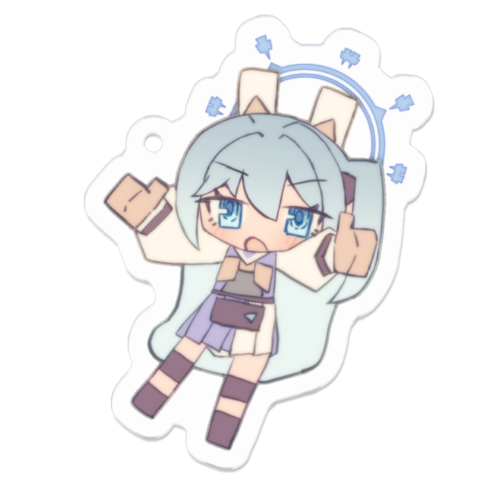 アクリルキーホルダー - 50 x 50 (mm)