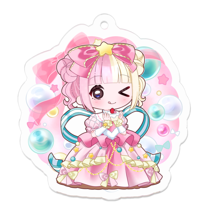 アクリルキーホルダー - 50 x 50 (mm) S