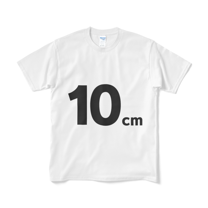 10cm(実際の大きさとは異なる場合があります)Tシャツ - M - ホワイト
