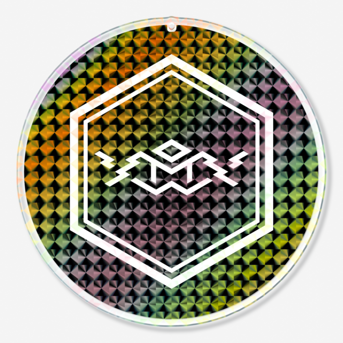 ホログラムアクリルキーホルダー - 100 × 100mm(1)