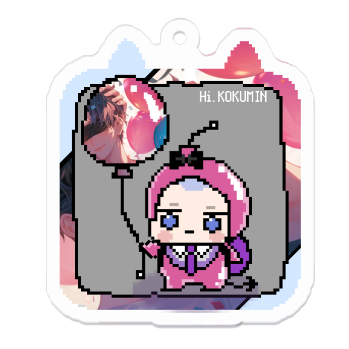 アクリルキーホルダー - 50 x 50 (mm)