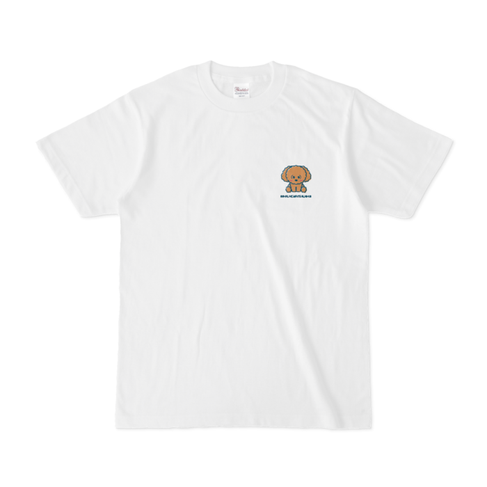 トイプードルTシャツ - S - 白