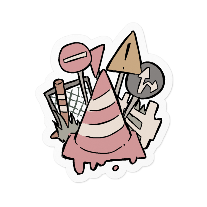 ステッカー - 100 x 100 (mm)