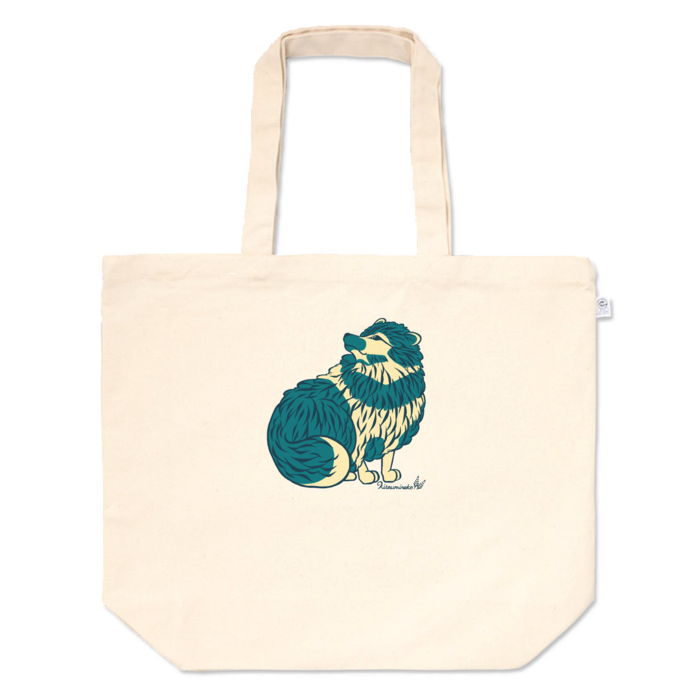 深緑×クリーム