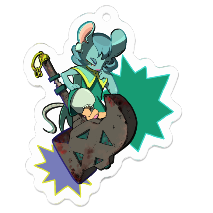 アクリルキーホルダー - 50 x 50 (mm)