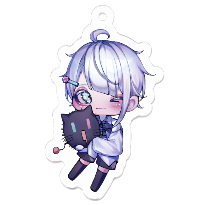 アクリルキーホルダー（コーティング） - 50 x 50 (mm)