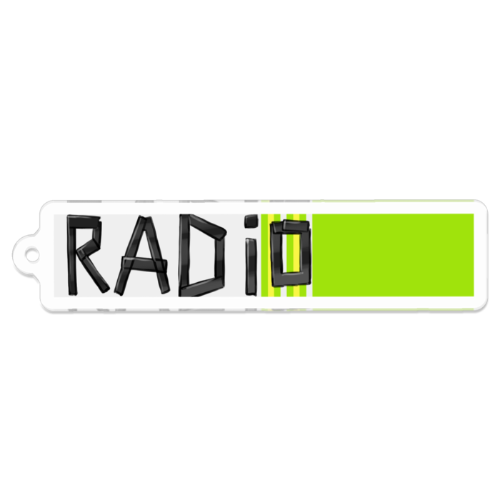 無線が壊れた時(RADIO) アクリルキーホルダー - 70 x 70 (mm)