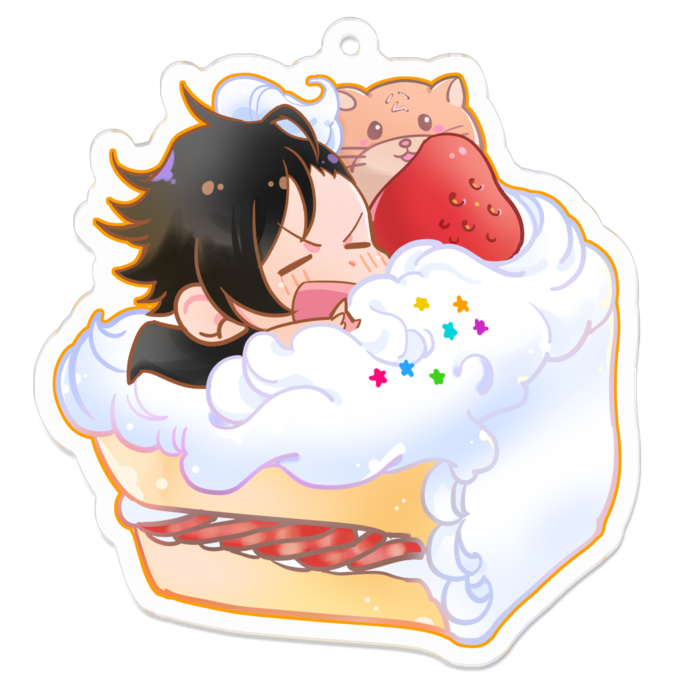 アクリルキーホルダー - 70 x 70 (mm)