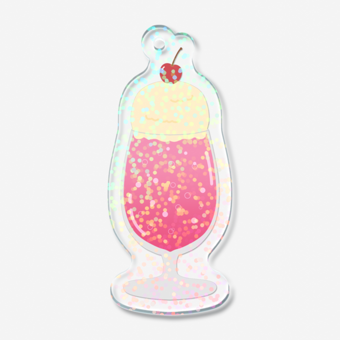 ホログラムアクリルキーホルダー - 50 × 50mm