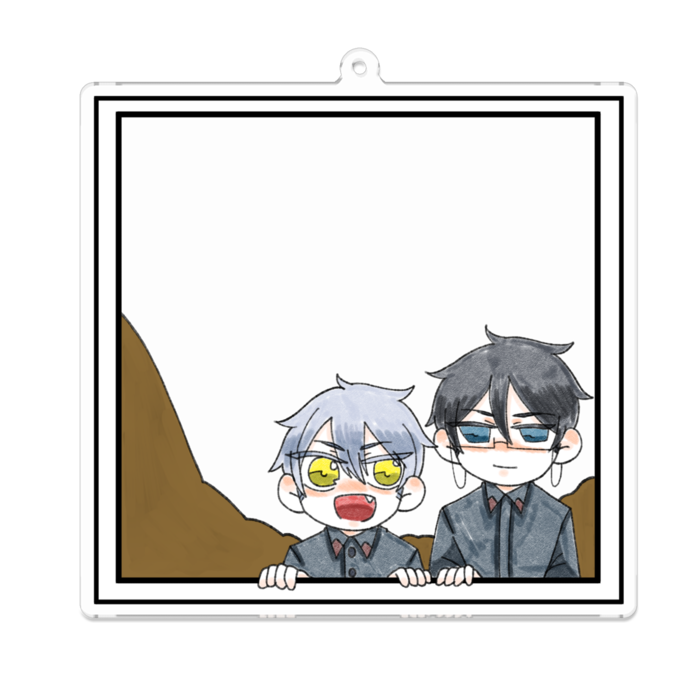 アクリルキーホルダー（コーティング） - 100 x 100 (mm)