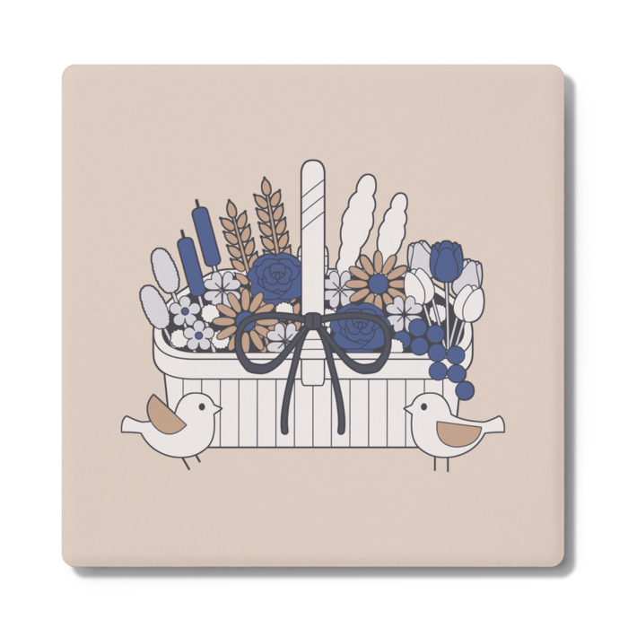 コースターA　角形　ベージュ