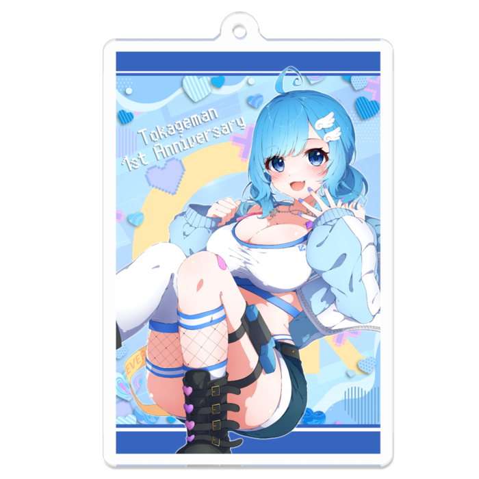 アクリルキーホルダー(コーティング) - 70 x 70 (mm)