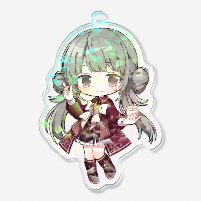 ホログラムアクリルキーホルダー - 70 × 70mm