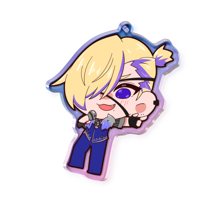 オーロラアクリルキーホルダー - 70 × 70mm