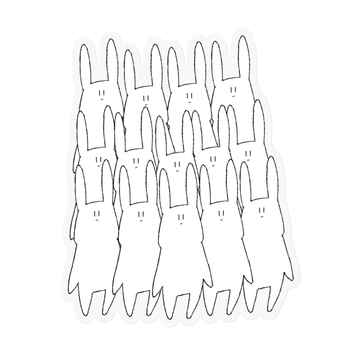 ステッカー - 100 x 100 (mm)