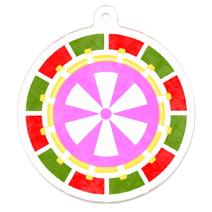 アクリルキーホルダー(コーティング) - 50 x 50 (mm)