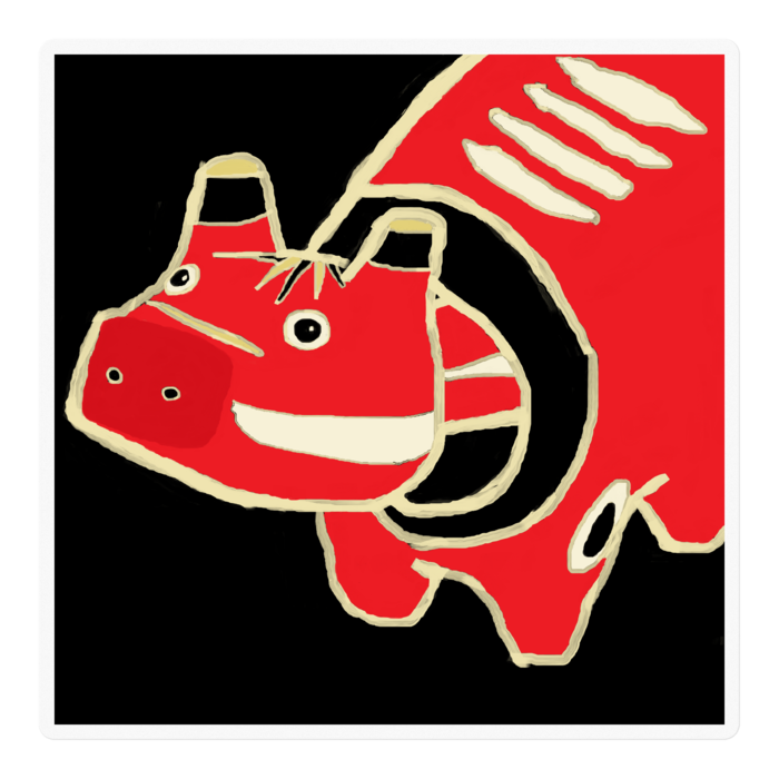 ステッカー(クリア) - 100 x 100 (mm)