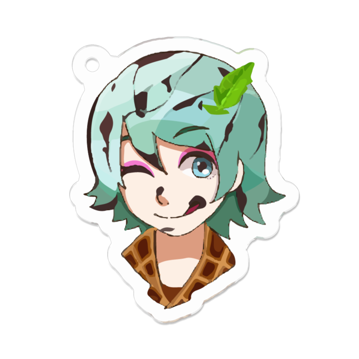 アクリルキーホルダー - 50 x 50 (mm)