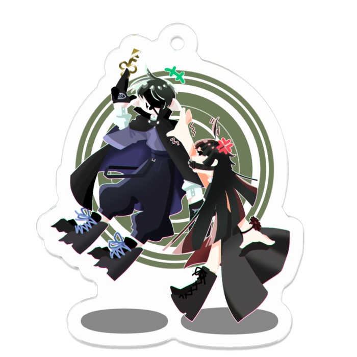 アクリルキーホルダー - 50 x 50 (mm)