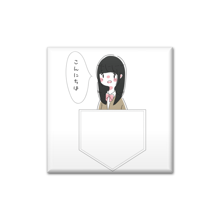 缶バッジ - 四角形40mm