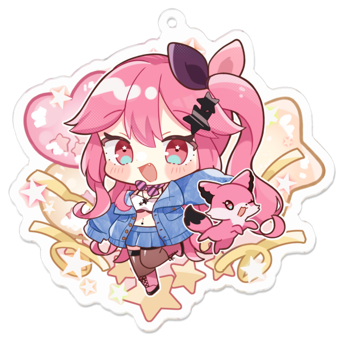 SDアクキー(髪おろしver) - 70 x 70 (mm)