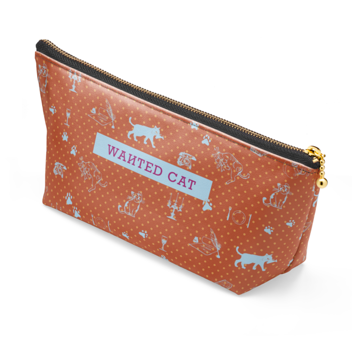 ポーチ - 長さ21.5cm / 高さ10cm - 赤