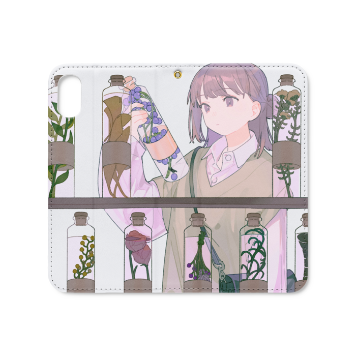 手帳型iPhoneケース（ベルトなし） - iPhone XS / X - ストラップ穴 あり