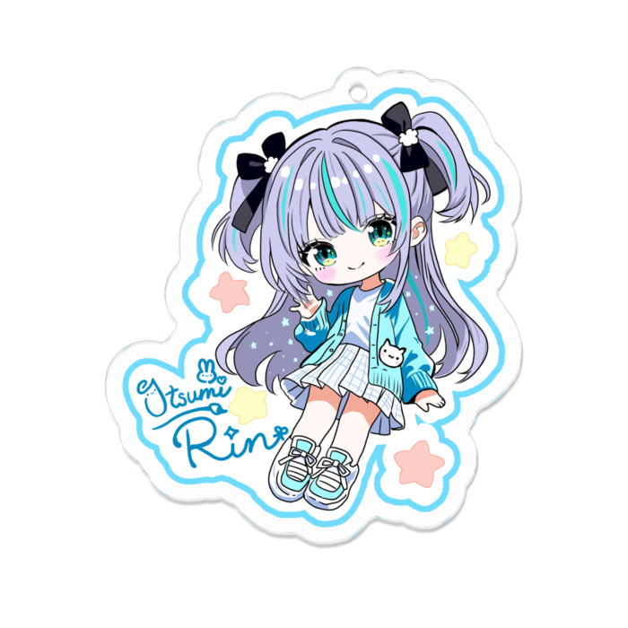 アクリルキーホルダー（コーティング） - 70 x 70 (mm)