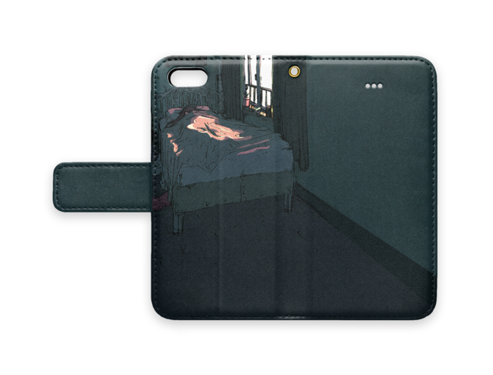 手帳型iPhoneケース - iPhone5 - ストラップ穴 あり