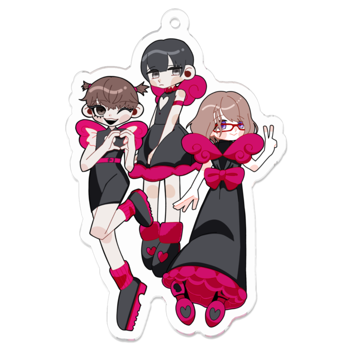 アクリルキーホルダー - 70 x 70 (mm)