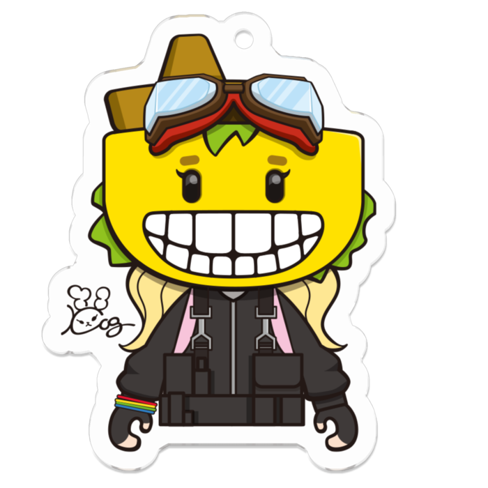 アクリルキーホルダー - 50 x 50 (mm)