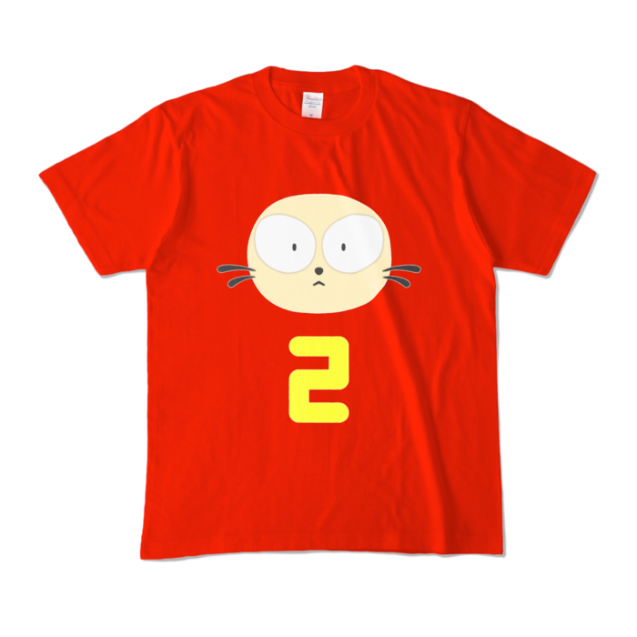 Tシャツになったニィ - M - レッド (濃色)