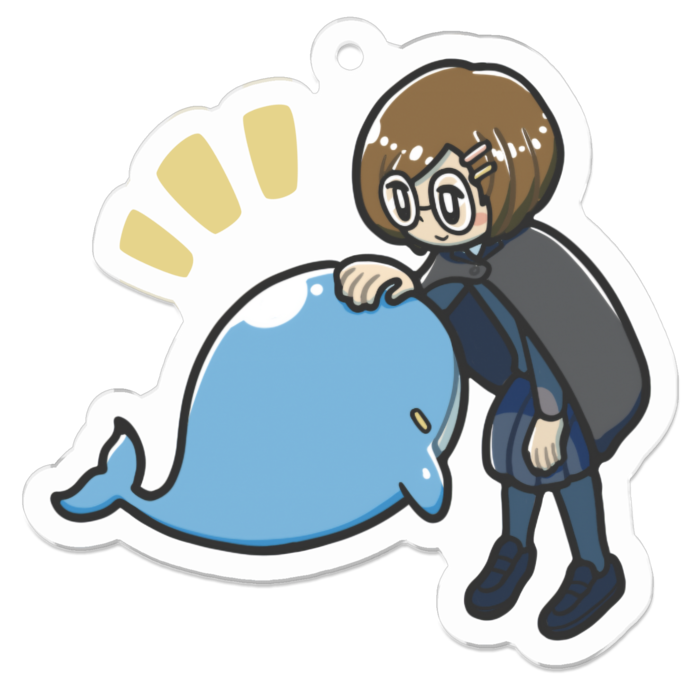 アクリルキーホルダー（コーティング） - 50 x 50 (mm)