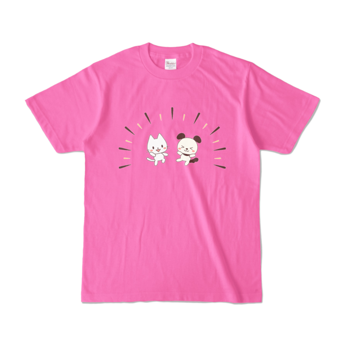 カラーTシャツ　ピンク　S