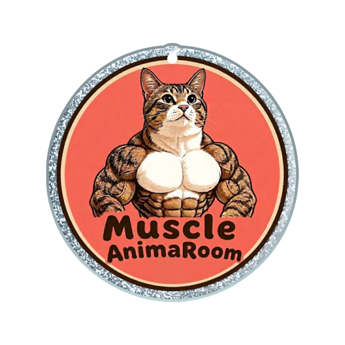 ラメアクリルキーホルダー - 50 × 50mm