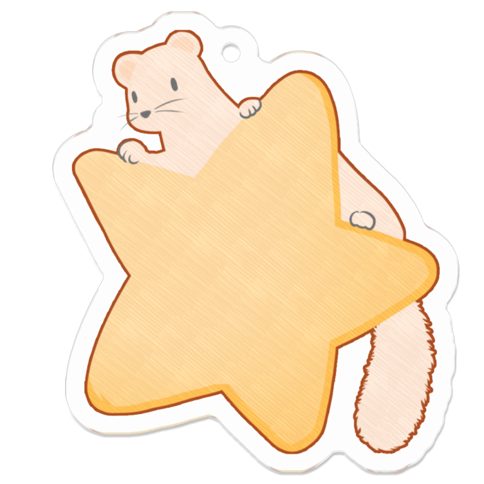 アクリルキーホルダー - 50 x 50 (mm)