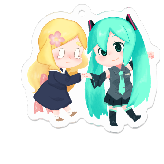 アクリルキーホルダー - 50 x 50 (mm)