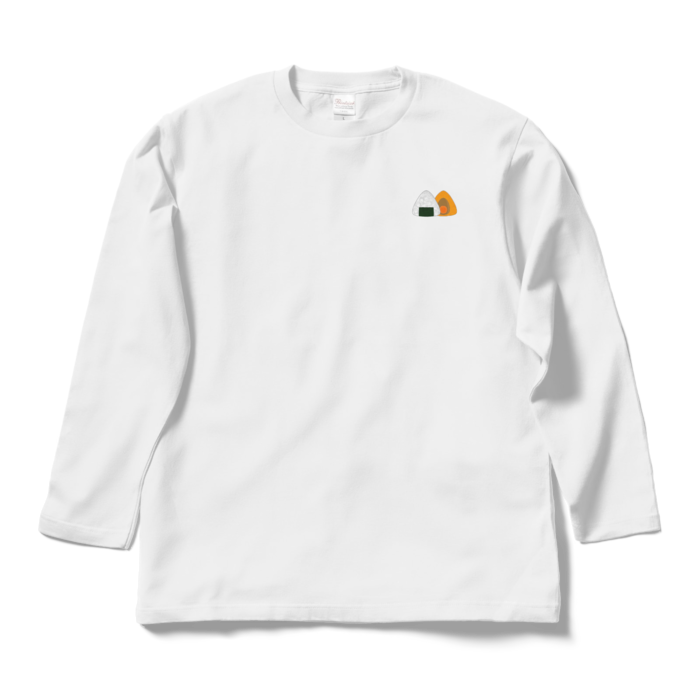 おにぎりロングスリーブ白Tシャツ L