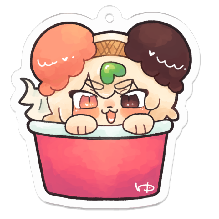 アクリルキーホルダー - 50 x 50 (mm)