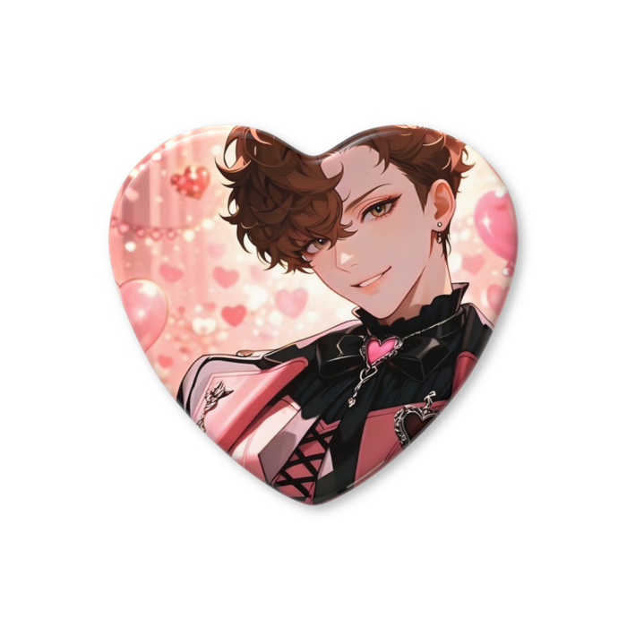 2026バレンタインハート缶バッジA