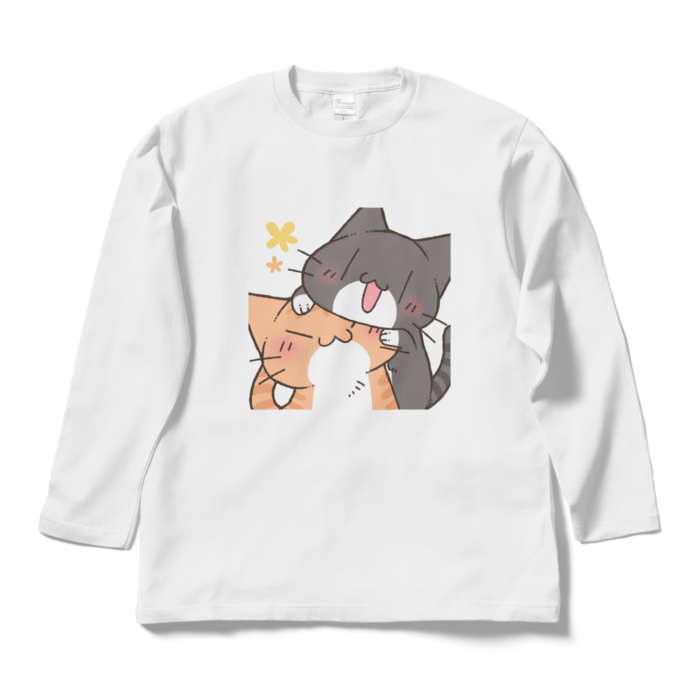 にゃんこ暮らしロングtシャツ りくお工房 Booth