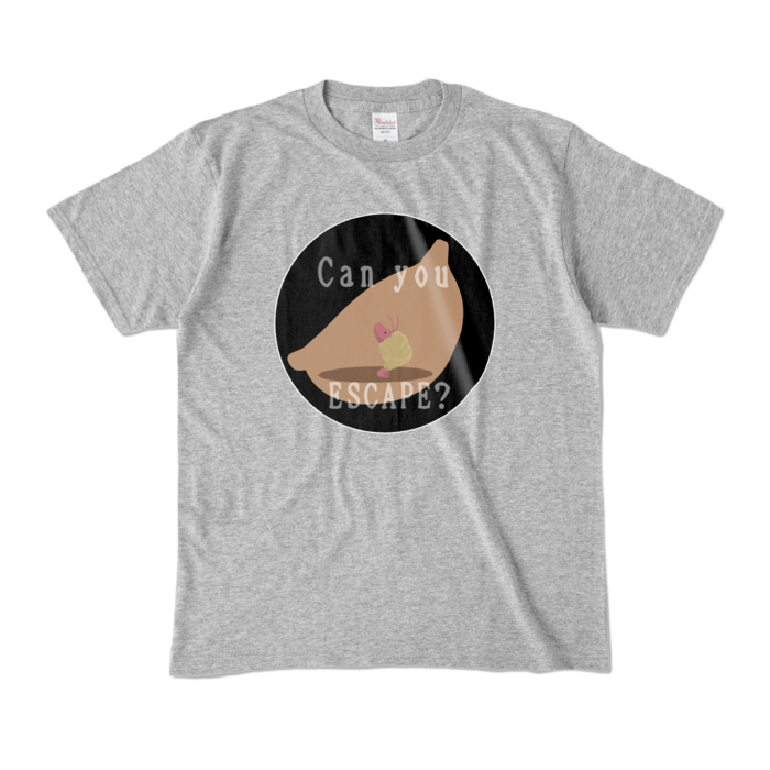 カラーTシャツ - M - 杢グレー (濃色)