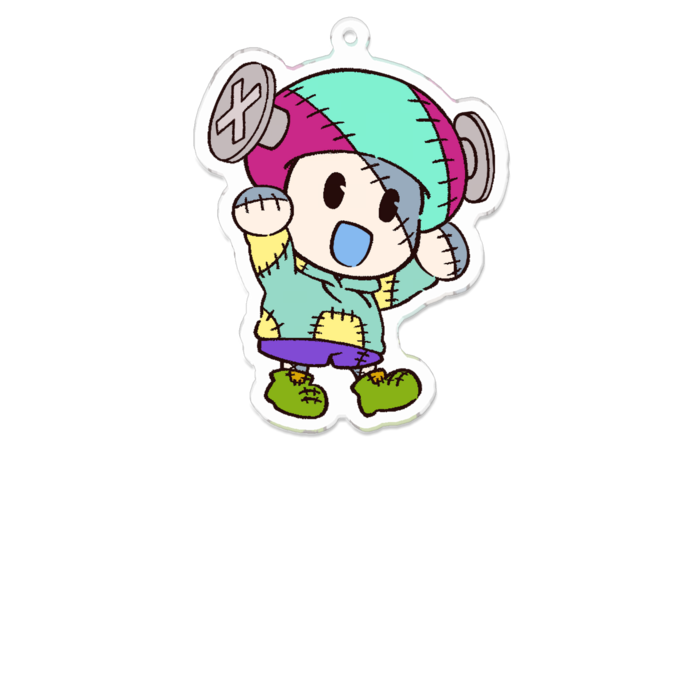 たちばな【ハロウィン】アクキー（100x100mm）